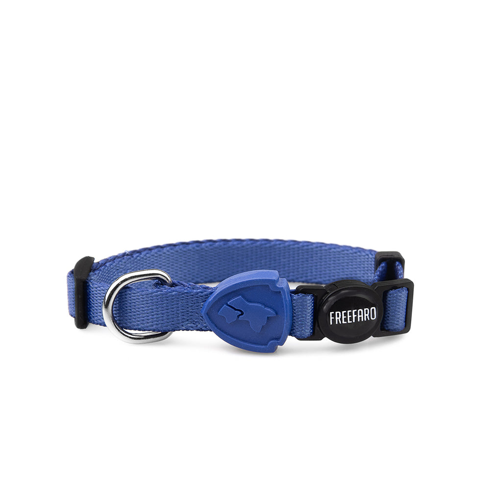 FreeFaro Breakaway Cat Collar with Safety Buckle — Total Blue Collection