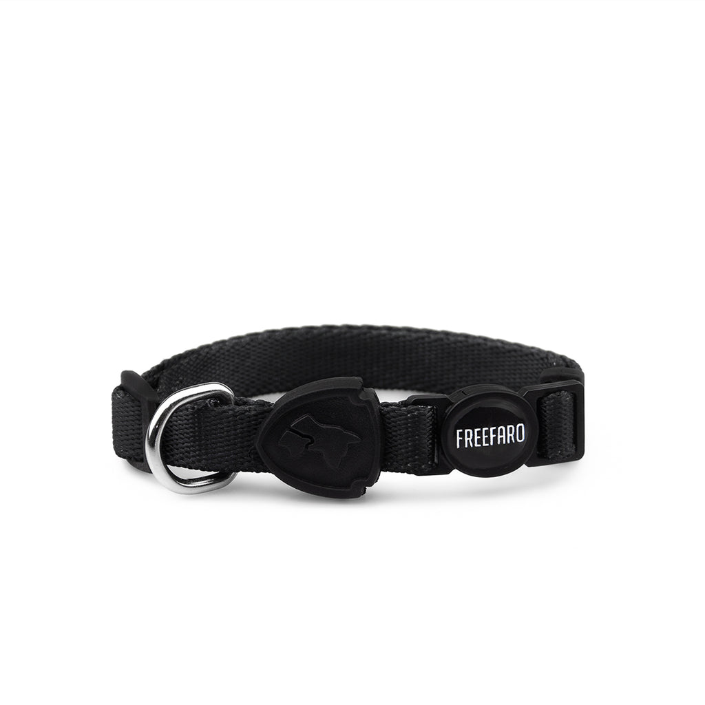 FreeFaro Breakaway Cat Collar with Safety Buckle — Darkest Collection