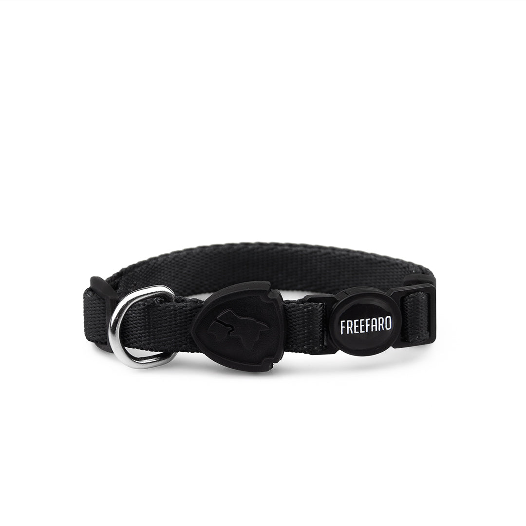 FreeFaro Breakaway Cat Collar with Safety Buckle — Darkest Collection