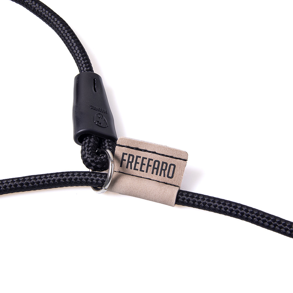 FreeFaro Dog Rope Slip Lead 2-in-1 Training Leash - Darkest Collection