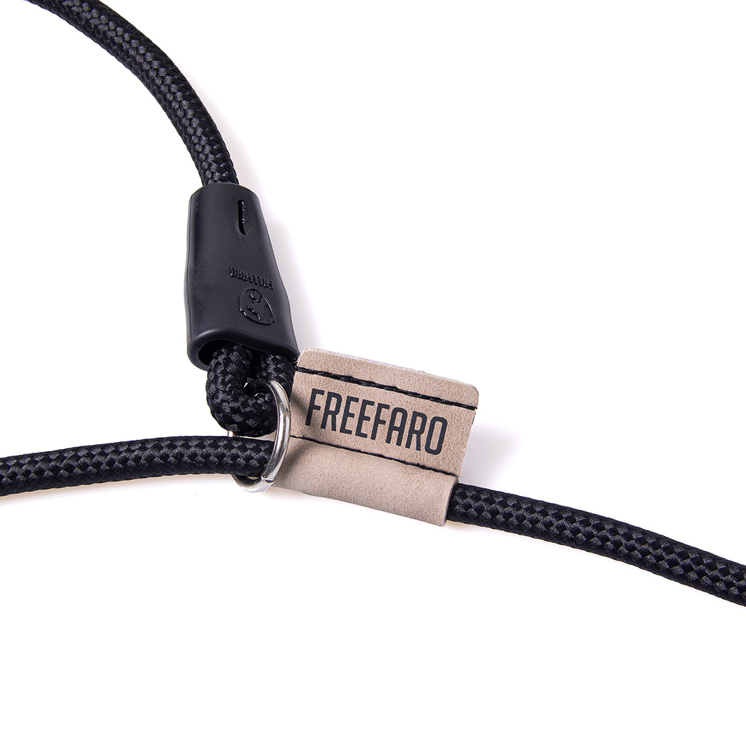 FreeFaro Dog Rope Slip Lead 2-in-1 Training Leash - Darkest Collection