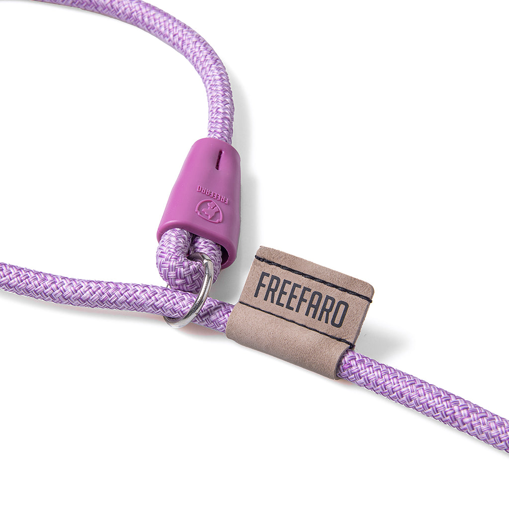 FreeFaro Dog Rope Slip Lead 2-in-1 Training Leash - Lilac Collection