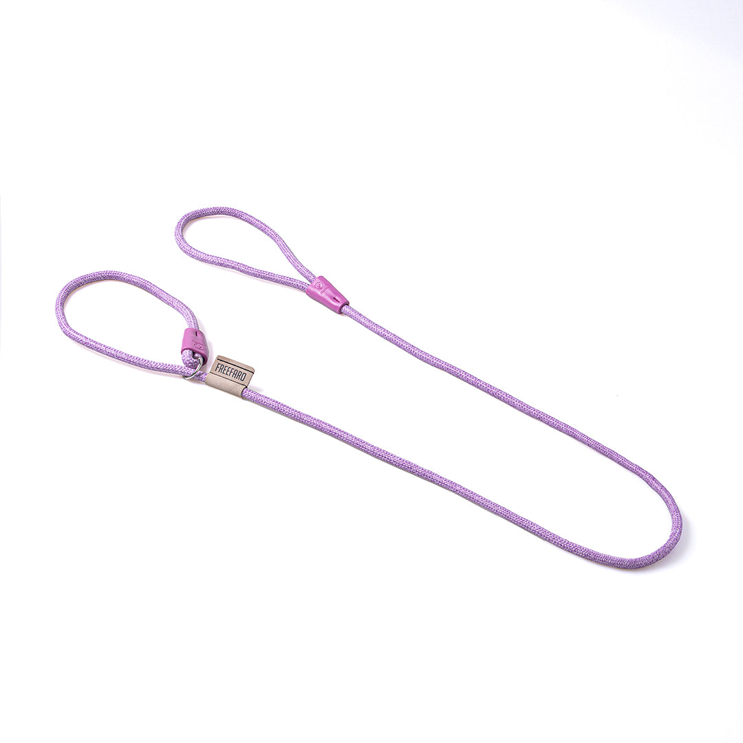 FreeFaro Dog Rope Slip Lead 2-in-1 Training Leash - Lilac Collection