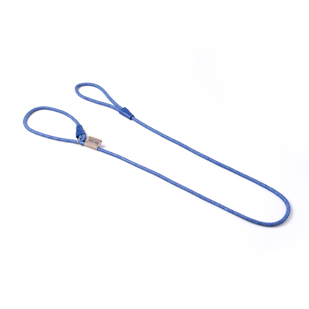 FreeFaro Dog Rope Slip Lead 2-in-1 Training Leash - Total Blue Collection