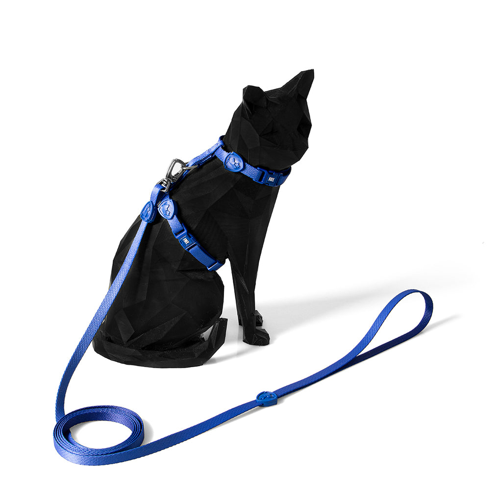 FreeFaro Harness with Leash for Cats — Total Blue Collection